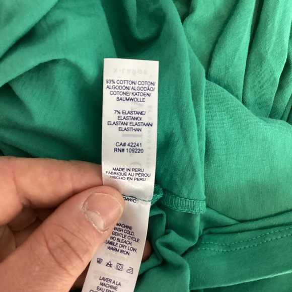 Velvet by Graham & Spencer Adelise Wrap Tank Top Green Tile XL - Picture 7 of 7